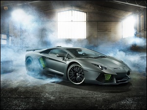 Dym, Lamborghini, Aventador, Hamann