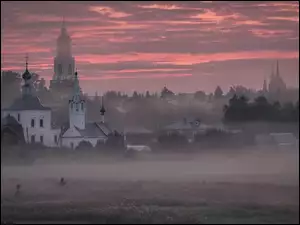 MgĹa, Cerkwie, Suzdal, Rosja, Domy, ObwĂłd wĹodzimierski