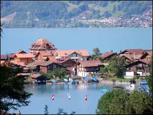 Szwajcaria, Miasteczko, Jezioro, Brienz