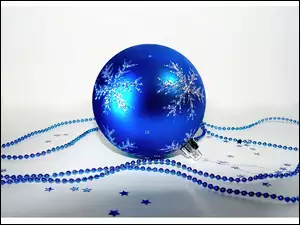 Boże Narodzenie, niebieska bombka