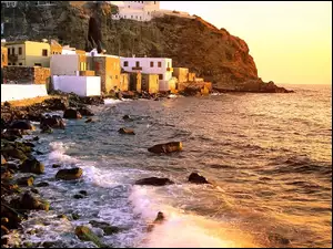 Grecja, Domy, Morze