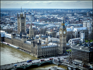 Miasto Londyn sfotografowane z lotu ptaka