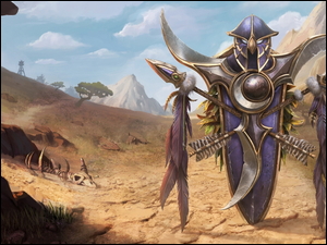 Tarcza na pustyni w grzeWorld of Warcraft 3