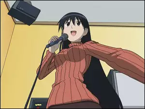 Azumanga Daioh, mikrofon, dziewczyna, głośnik