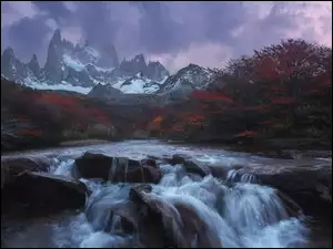 Jesienny krajobraz Patagonii