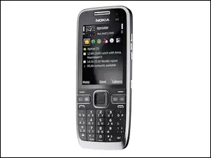 Nokia E55, 3G, Czarna, Srebrna