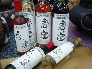Sake, butelki