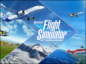Plakat z gry Microsoft Flight Simulator