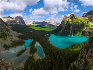 Polodowcowe jezioro w górach