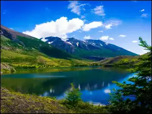 Chile, Góry, Jezioro, Park Narodowy
