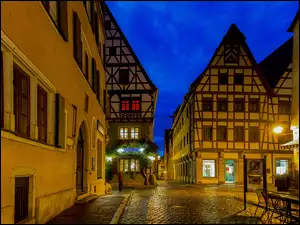 Miasto Rothenburg ob der Tauber w Niemczech