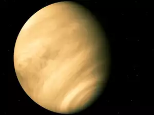 Planeta Wenus na gwieździstym niebie