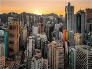 Chiny, ZachĂłd sĹoĹca, Drapacze chmur, Hongkong