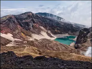 Krajobraz rosyjskiego półwyspu Kamczatka