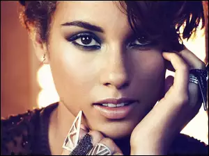 Alicia Keys, MakijaĹź, Kobieta, PiÄkna, BiĹźuteria