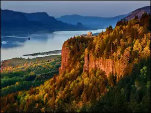 Las, Jesień, Góry, Rzeka