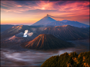 Wulkan Mount Bromo w Jawie w Indonezji