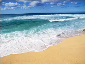 Plaża, Morze, Fale
