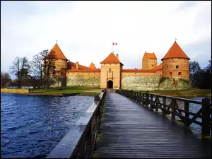 Litwa, Most, Troki, Zamek w Trokach, Jezioro