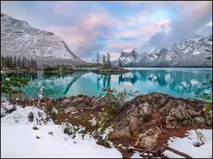 Zima, Góry, Lad, Jezioro