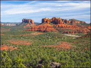Park stanowy Red Rock, SkaĹy, Stan Arizona, Stany Zjednoczone, Czerwone
