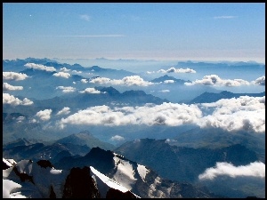 Góry, Alpy, Chmury