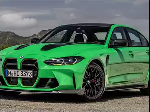 Bok, Zielone, BMW M3 CS, Przód