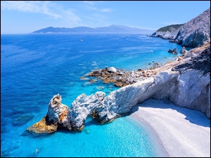 Wyspa, Skiatos, SkaĹy, Grecja, Lalaria Beach, PlaĹźa, Morze