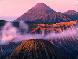 Dym, Indonezja, Wulkan, Bromo