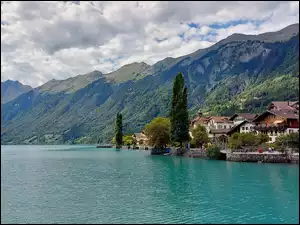 Lake Brienz, Szwajcaria, Jezioro, Góry, Brenz