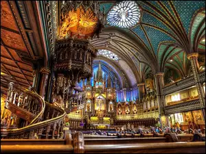 Wnętrze, Katedra, Notre Dame