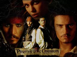 gwiazdy, Piraci Z Karaibów, Keira Knightley, Orlando Bloom, Johnny Depp