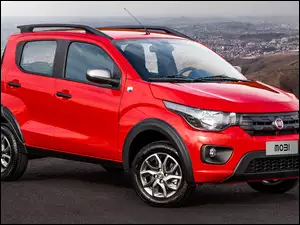 Fiat mobi vermelho 2019