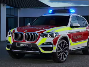 Strażacki samochód BMW X3 z 2018 roku