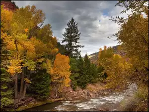 Jesień, Rzeka, Góry, Lasy