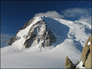 Szczyt, Mont Blanc, Śnieg