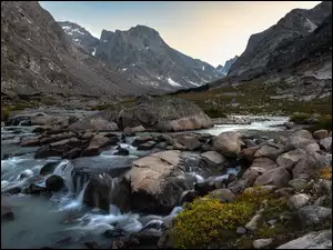 Pasmo gĂłrskie, Wind River Range, Stany Zjednoczone, GĂłry Skaliste, Wyoming, Dinwoody Creek, Rzeka