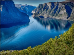 Sognefjorden, Norwegia, Góry, Fiord