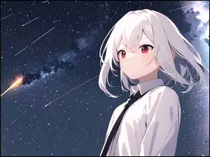 Anime, Dziewczyna, Gwiazdy