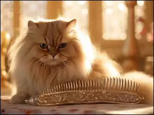 Grzebień, Kot perski