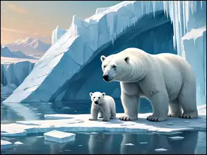 2D, Góry lodowe, Dwa, Niedźwiedzie polarne