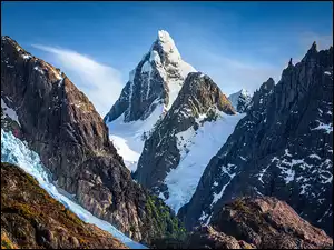 Góra Cerro Trono w chilijskich Andach