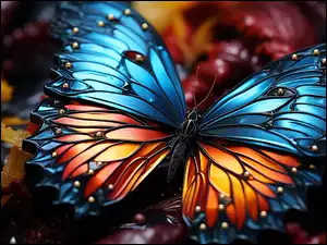 Motyl, Kolorowy, Motyl 2D