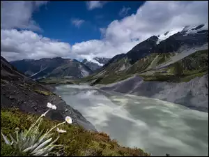 Jezioro Hooker Lake w Nowej Zelandii
