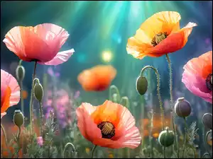 Maki, Czerwone, Papaver