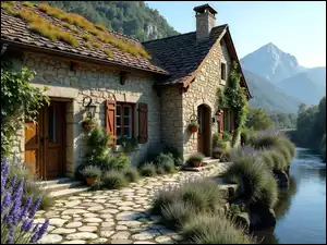 Rzeka, Dom, Kamienny