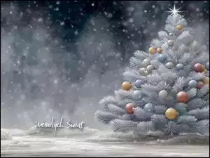 Bombki, Grafika AI, Choinka, Boże Narodzenie, Życzenia