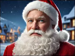 Święty mikołaj, Twarz, Broda