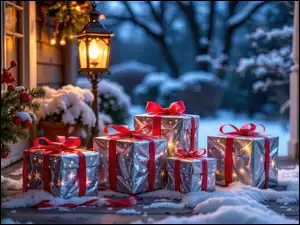 Latarnia, Grafika AI, Prezenty, Świąteczne, Dom