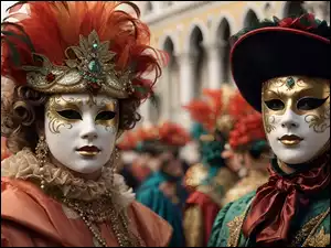 Wenecja, Ludzie, Maska, Karnawał
